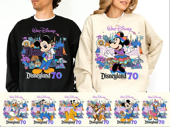 Disneyland 70th Anniversary Shirt, Disneyland Resort T-shirt