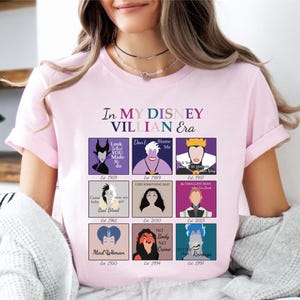 In My Disney Villain Era T-Shirt, Bad Witches Villains Tee, Disney Villians T-Shirt, Disneyland Vacation Sweater, Disney Evil Queen Shirt