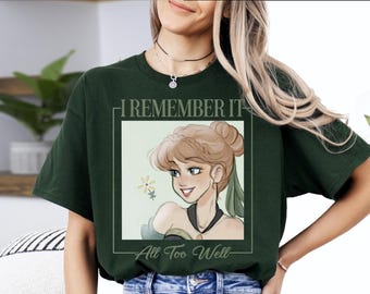 Camiseta de Anna Ever de Frozen de Disney, camiseta "I Remember It All To Wel", sudadera de la princesa Anna, suéter de la película Frozen de Disney, sudadera con capucha de Anna de Disney