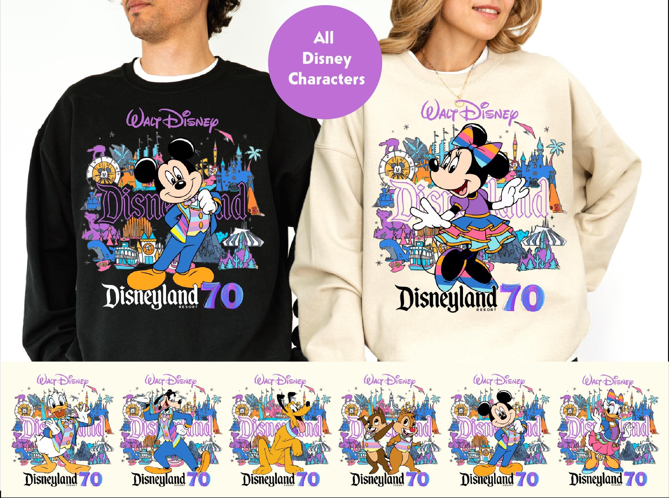Disneyland 70th Birthday Shirt - Etsy