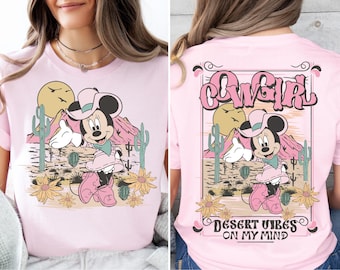 Minnie Cowgirl Desert Vibes T-Shirt, WDW Girls Trip Tee