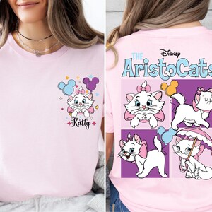 Camiseta Aristogatas Marie, Camiseta Disney Aristogatas, Moletom Disney Cats, Suéter Animal Kingdom, Camiseta Disney Cat Lover, Presente Disney