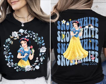 Camiseta de Blancanieves de la Princesa Disney, Camiseta de viaje de la Princesa a Disneyland, Regalo de Blancanieves de la Princesa, Camiseta de viaje de Disney para niñas, Viaje de Blancanieves de la Princesa