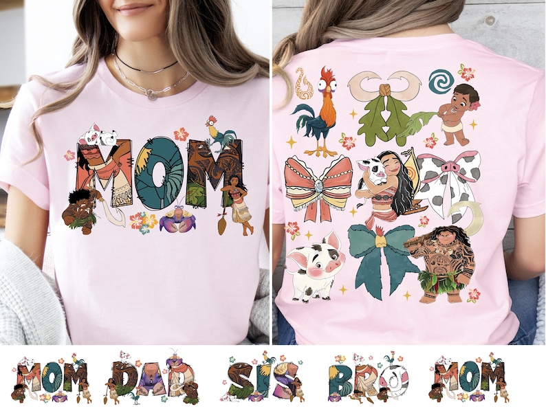 Disney Moana Family T-Shirt, Moana Mom Dad Sweatshirt, Disney Moana Maui T-Shirt, Hei Hei Shirt, Disneyland Trip Tee, Princess Moana Sweater