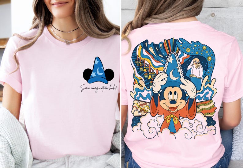 Some Imagination Huh Sweatshirt, Disney Mickey Wizard Shirt, Fantasia Sorcerer Mickey Sweater, Disneyworld Trip Shirt, Disney Fantasy Tee