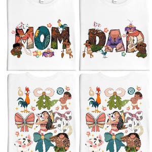 Disney Moana Family T-Shirt, Moana Mom Dad Sweatshirt, Disney Moana Maui T-Shirt, Hei Hei Shirt, Disneyland Trip Tee, Princess Moana Sweater