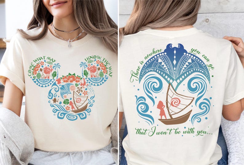 Disney Moana Shirt, Come What May I Know The Way Tee, Disney Adventure Sweater, WDW Trip Sweatshirt, Mickey Mouse Ears Moana T-Shirt