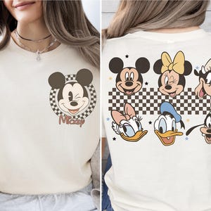 Mickey and Minnie Shirt, Retro Mickey Minnie T-Shirt, Disney Couple Sweater, Mickey And Friends Tee, Disney Family Sweatshirt, WDW Trip Tee