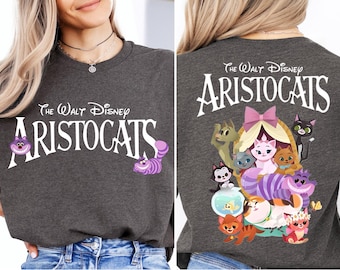 The Walt Disney Aristocats Shirt, Disney Cats Sweatshirt, Disney Cheshire Cat Pullover, Magic Kingdom T-Shirt, Animal Kingdom Sweatshirt