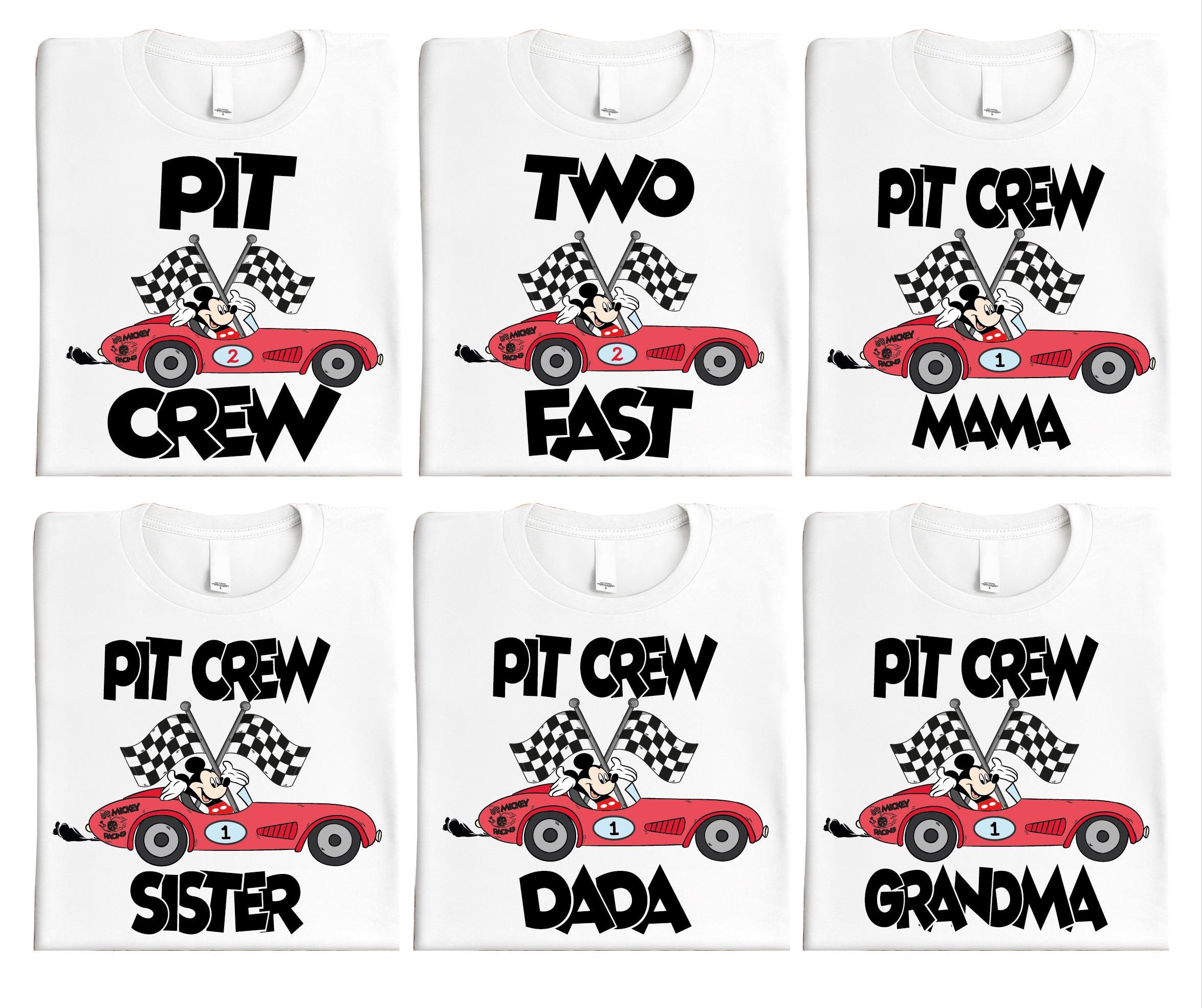 Pit Crew Race Car Birthday Shirt, Mickey Pit Crew Birthday T-Shirt, Disney Birthday Party Sweater, Mickey Racing Tee, Birthday Boy Shirt