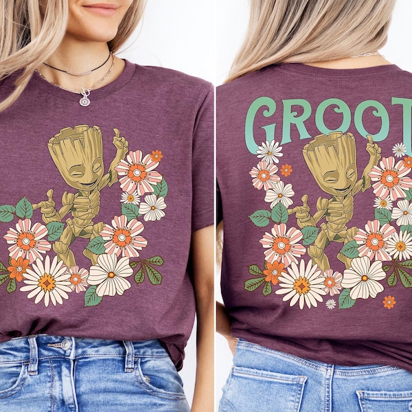 Groot Flower Garden Shirt, Guardians of the Galaxy Tee, Disney Baby Groot Sweater, Garden Festival Sweatshirt, Disney Groot Floral T-Shirt