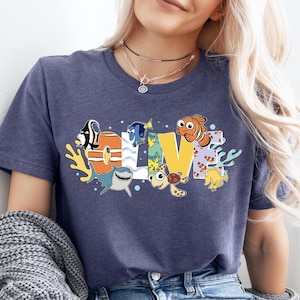 Pixar Finding Nemo Shirt, Personalized Family Matching Sweater, Finding Nemo Themed Sweatshirt, Pixar Movie T-Shirt, Nemo Family Shirt