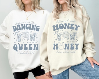 T-shirt Dancing Queen, shirt vrijgezellenfeest, T-shirt vrijgezellenfeest, trui bruid bruidsmeisjes, shirt bruidsfeest, T-shirt honing en honing