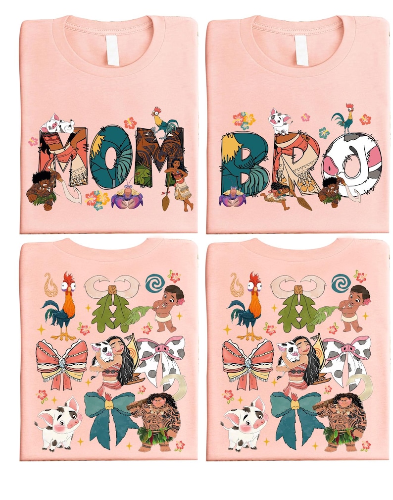 Disney Moana Family T-Shirt, Moana Mom Dad Sweatshirt, Disney Moana Maui T-Shirt, Hei Hei Shirt, Disneyland Trip Tee, Princess Moana Sweater