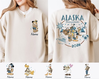 Camiseta de crucero Disney Alaska, camiseta de crucero Mickey y sus amigos, camiseta de crucero Alaska Wonder, camiseta familiar Disney a juego, camiseta Disney Alaska
