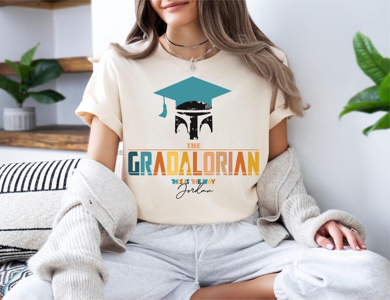 The Gradalorian Shirt, Star Wars Graduate T-Shirt, The Mandalorian Graduation Tee, Graduation Class Sweatshirt, This Is The Way Sweater