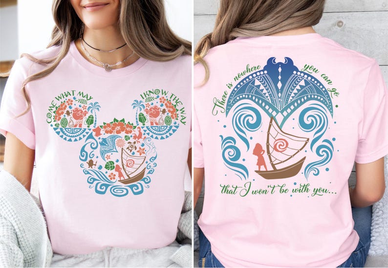 Disney Moana Shirt, Come What May I Know The Way Tee, Disney Adventure Sweater, WDW Trip Sweatshirt, Mickey Mouse Ears Moana T-Shirt