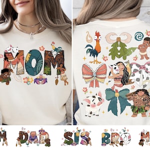 Disney Moana Family T-Shirt, Moana Mom Dad Sweatshirt, Disney Moana Maui T-Shirt, Hei Hei Shirt, Disneyland Trip Tee, Princess Moana Sweater