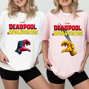 Deadpool And Wolverine Shirt, Disney Marvel Matching Tee, Marvel Couple Sweater, Deadpool 3 Movie T-Shirt, Marvel Superhero Sweatshirt