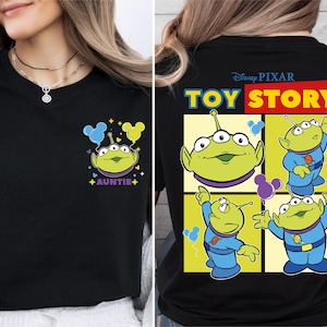 Toy Story Aliens Auntie Shirt, Pixar Toy Story T-Shirt, Pizza Planet Tee, Disney Toy Story Land Sweater, Toy Story Family Sweatshirt