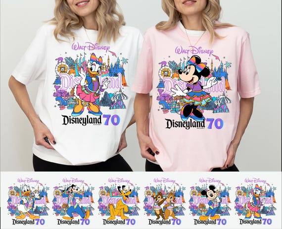 Disneyland 70 Tシャツ New Disneyland Park Retro T-Shirt Released for 70th