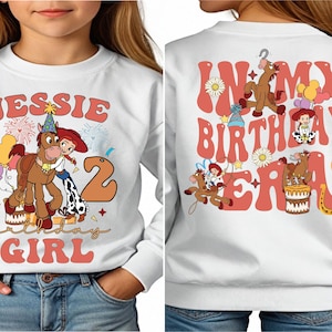 Toy Story In My Birthday Era Shirt, Jessie Birthday Girl Sweater, Woody Birthday Boy T-Shirt, Birthday Party Shirt, Pixar Toy Story Shirt