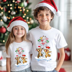 Chip And Dale Christmas Shirt, Disney Christmas Shirt, Santa Chip n Dale Shirt, Christmas Vibes Shirt, Merry Christmas Tee, Xmas Trip Tee