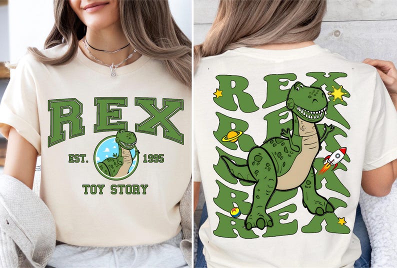 Toy Story Rex Shirt, Pixar Dinosaur Rex T-Shirt, Rex Est. 1995 Tee, Disney Toy Story Land Sweater, Magic Kingdom Shirt, Disneyland Trip Tee