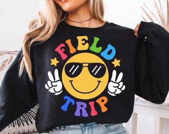 Field Trip Shirt, Field Day Tee, School's Fun Day Sweater, Teacher Last Day Of School T-Shirt, Field Day Vibes Shirt, Let The Games Begin