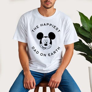Mickey Happiest Dad On Earth Shirt, Mickey Dad Sweater, Disney Gift For Dad, Mickey Mouse Daddy T-Shirt, Disney Father’s Day Sweatshirt