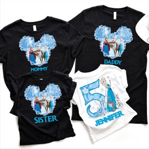 Frozen Birthday Shirt, Disney Frozen Tee, DIsney Birthday Party Shirt, Birthday Girl Tee, Frozen Princess Anna Elsa Shirt, Birthday Sweater