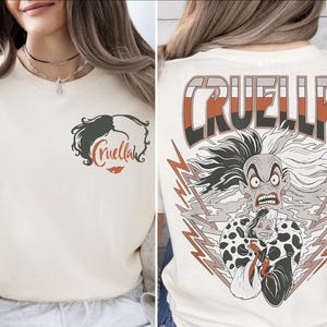 Disney Villain Cruella Shirt, Disney 101 Dalmatians Cruella Sweater, Cruella De Vil 1961 Sweatshirt, Cruella Movie Tee, Disney Villains Tee