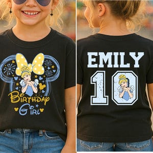 Disney Cinderella Birthday Girl Shirt, Birthday Princess Tee, Disney Cinderella Sweater, Disney Birthday Girl Sweatshirt, Birthday Girl Tee