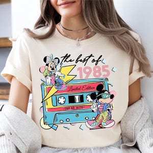 The Best Of 1985 Mickey Sweatshirt, Vintage Mickey and Minnie Shirt, Disney Limited Edition T-Shirt, Disney Top 40 Hits, 40th Birthday Tee