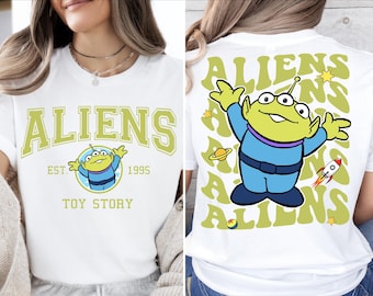 Camiseta de Toy Story Aliens, camiseta de Pixar Toy Story, camiseta de Pizza Planet, suéter de Disney Toy Story Land, sudadera verde de Toy Story Aliens