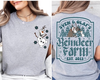 Sven&Olaf's Reindeer Farm Shirt, Disney Frozen Pullover, Disney Winter Trip T-Shirt, Magic Kingdom Sweatshirt, Frozen Besties T-Shirt