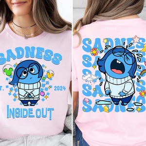 Disney Inside Out Sadness Shirt, Inside Out Sadness Tee, Disney Pixar Fest T-Shirt, All The Feels Sweatshirt, Disney Sadness Emotion Sweater
