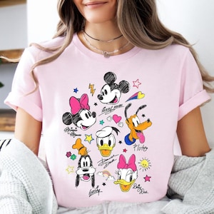 Mickey And Friends Shirt, Disney Doodle Friends Sweater, Disney Mickey&Co T-Shirt, Magic Kingdom Shirt, Disney World Sweater, Disneyland Tee