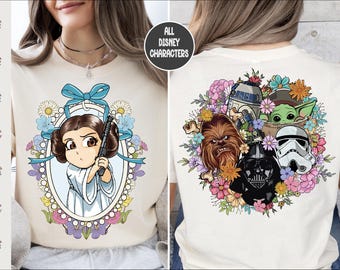 Star Wars-sweatshirt met bloemenprint, Galaxy's Edge-T-shirt voor gezinsuitje