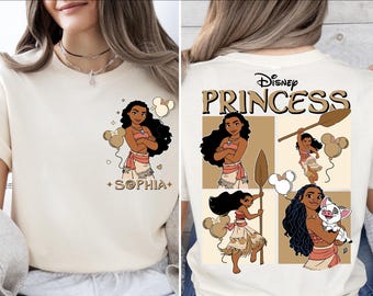 Maglietta della Principessa Disney Moana, Maglione della Principessa Disney Moana, Maglietta per bambine Disney, Felpa della Principessa Moana, Maglione delle vacanze della Principessa Disney