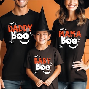 Halloween Boo Family Shirts, Daddy Boo Mama Boo Sweater, Halloween Family Matching Tee, Halloween Sibling Shirt, Halloween Mommy And Me Tee