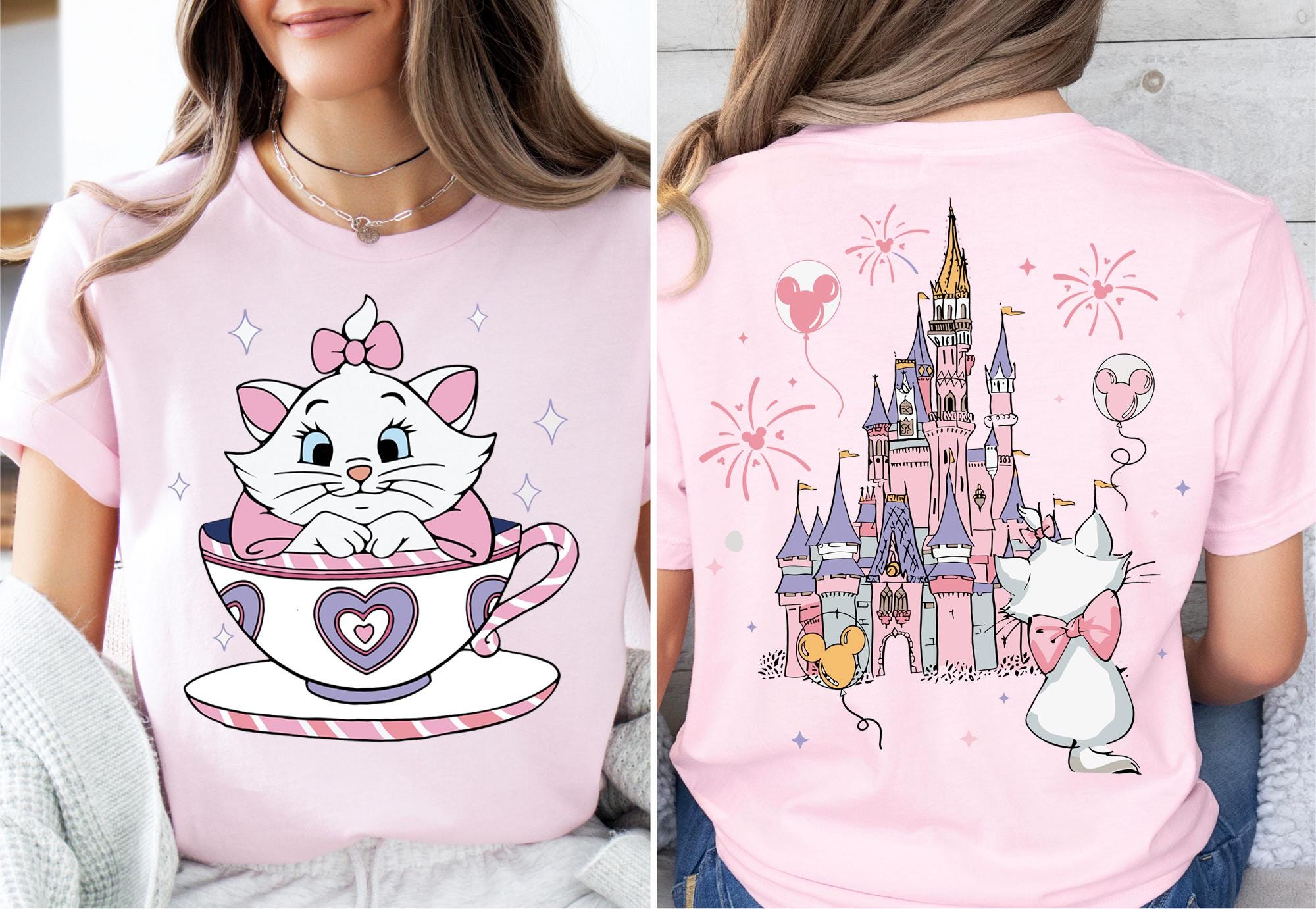 Disney Marie Cat Shirt, Magic Kingdom Sweater, Disney The Aristocats T-Shirt, WDW Girls Trip Shirt, Mad Tea Cup Party Sweatshirt