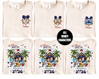 Camiseta da Disney Cruise Line, Camiseta Cruzeiro Disneyland 2026, Camiseta Pirata do Mickey e Amigos, Camiseta Cruzeiro no Alasca, Suéter Viagem de Cruzeiro WDW