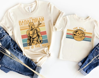 The Dadalorian Sweatshirt, Disney Star Wars Dad T-Shirt, WDW Family Trip Tee, Galaxy's Edge The Mandalorian Shirt, Best Dad Sweater