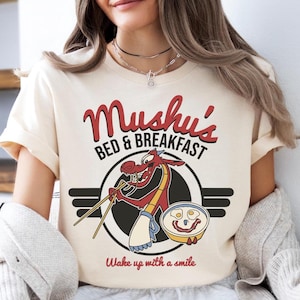 Mushu&#39;s Bed And Breakfast Shirt, Disney Mushu Dragon T-Shirt, Wake Up With A Smile Sweater, Disney Mulan Hoodie, Disneyland Trip Shirt