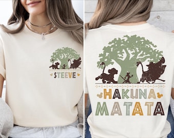 Hakuna Matata Shirt, Simba Timon Pumbaa Tee, The Lion King Sweater, Animal Kingdom Tee
