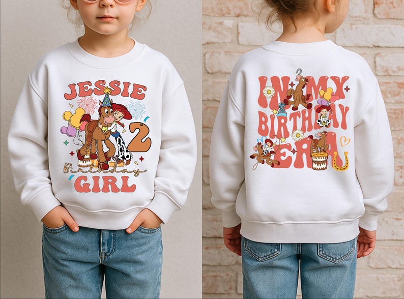 Toy Story In My Birthday Era Shirt, Jessie Birthday Girl Shirt, Woody Birthday Boy Shirt, Personalized Birthday Shirt, Pixar Toy Story Shirt