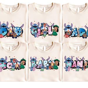 Lilo And Stitch Family Shirt, Lilo and Angel T-Shirt, Stitch Mom Dad Sweatshirt, Disney Family Matching Sweater, Disney Family Trip Shirt