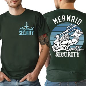 Mermaid Security Shirt, Mermaid Dad Sweater, Security Dad Sweatshirt, Mermaid Birthday Party Tee, Father's Day T-Shirt, Mermaid Squad Shirt