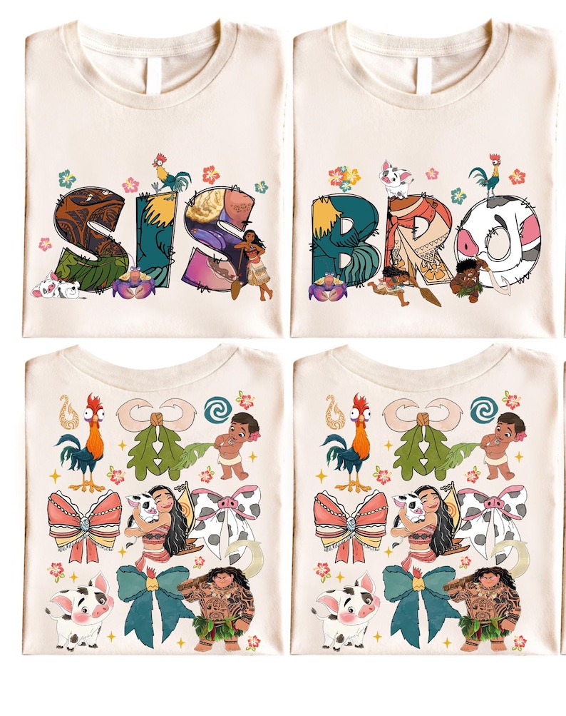 Disney Moana Family T-Shirt, Moana Mom Dad Sweatshirt, Disney Moana Maui T-Shirt, Hei Hei Shirt, Disneyland Trip Tee, Princess Moana Sweater